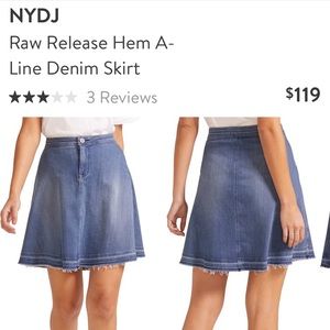 nydj denim skirt